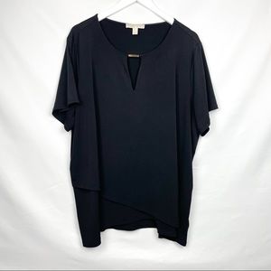 **SOLD** Michael Kors Black peep hole neckline size 3X